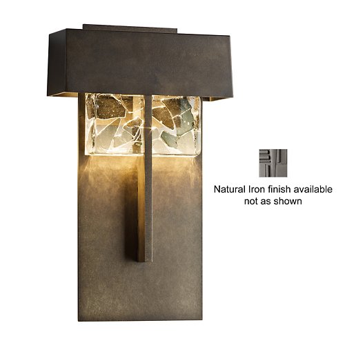 Shard Outdoor LED Tall Wall Sconce (Natural Iron) - OPEN BOX