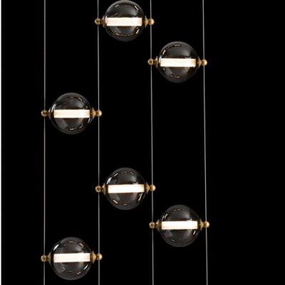 Abacus Floor to Ceiling LED Linear Suspension