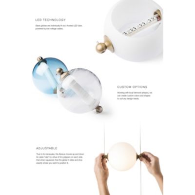 Abacus Floor to Ceiling LED Linear Suspension