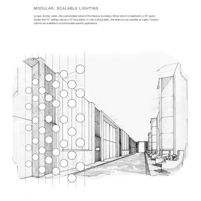 Abacus LED Linear Suspension
