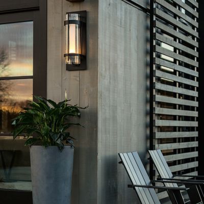 Banded Outdoor Wall Sconce