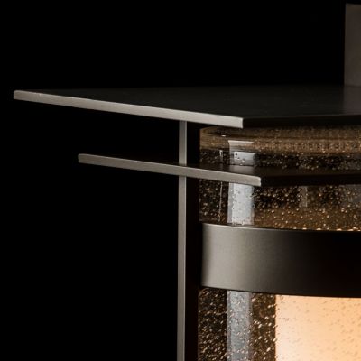 Banded Outdoor Wall Sconce with Top Plate