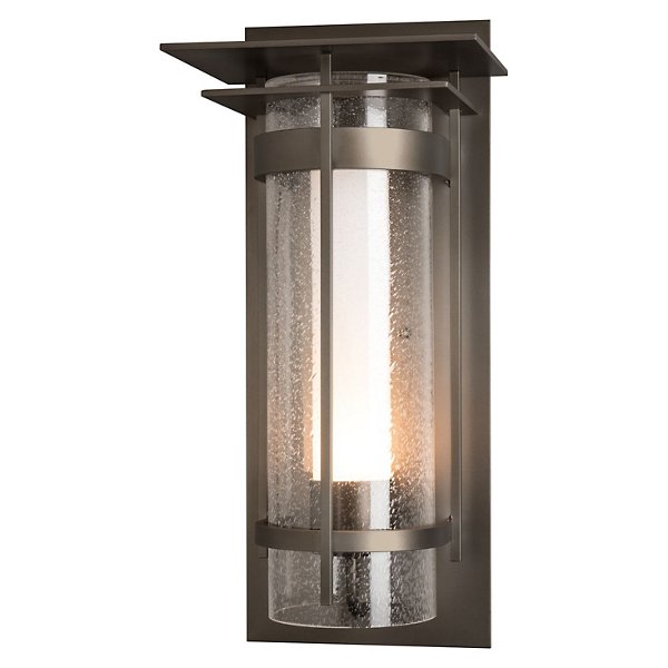Banded Outdoor Wall Sconce with Top Plate