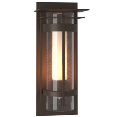 Banded Outdoor Wall Sconce with Top Plate