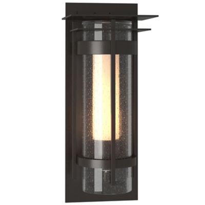 Banded Outdoor Wall Sconce with Top Plate