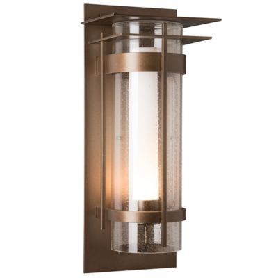 Banded Outdoor Wall Sconce with Top Plate