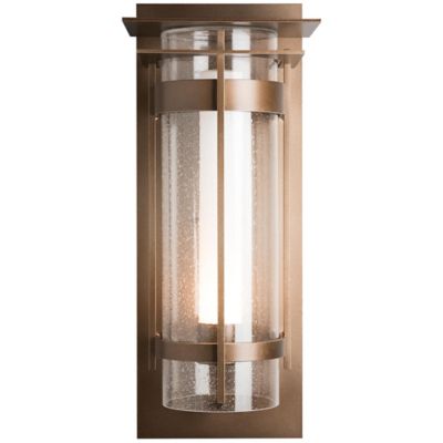 Banded Outdoor Wall Sconce with Top Plate