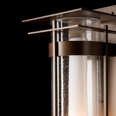 Banded Outdoor Wall Sconce with Top Plate