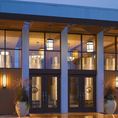 Banded Outdoor Pendant