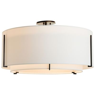 Exos Double Shade Semi-Flushmount
