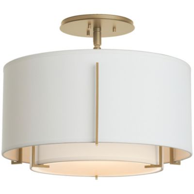 Exos Double Shade Semi-Flushmount