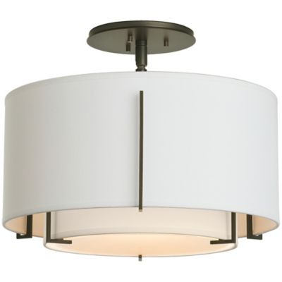 Exos Double Shade Semi-Flushmount