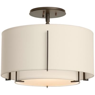 Exos Double Shade Semi-Flushmount