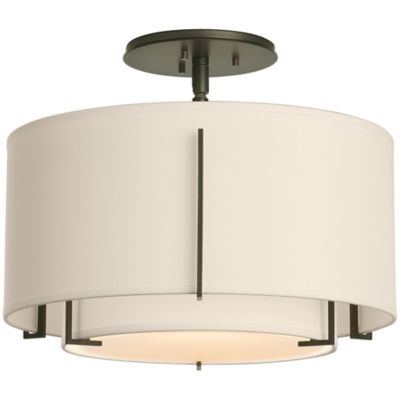Exos Double Shade Semi-Flushmount