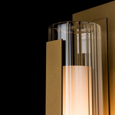 Vertical Bar Fluted Outdoor Wall Sconce
