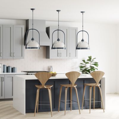 Atlas Dome Navy Pendant