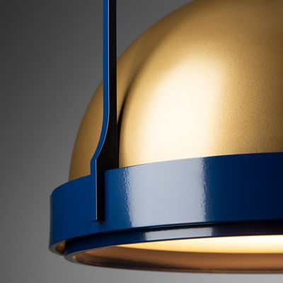 Atlas Dome Navy Pendant