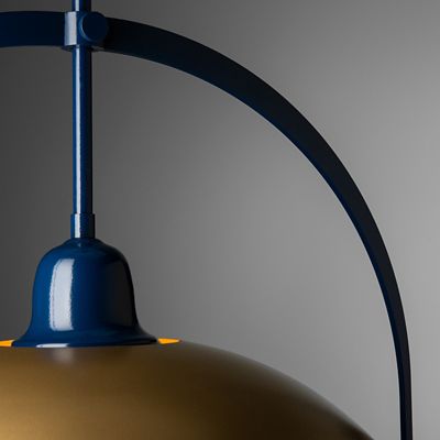 Atlas Dome Navy Pendant