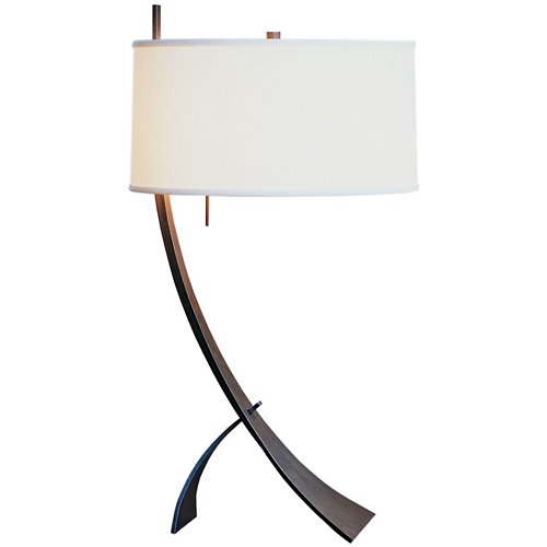 Stasis Table Lamp w/ Shade (Natural Anna/Bronze) - OPEN BOX