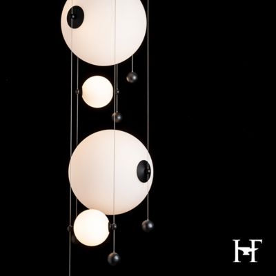Abacus Round LED Multi-Light Pendant