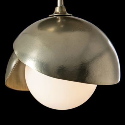 Brooklyn 1-Light Double Shade Semi-Flushmount