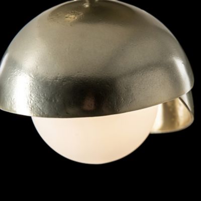 Brooklyn 1-Light Double Shade Semi-Flushmount