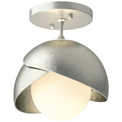 Brooklyn 1-Light Double Shade Semi-Flushmount