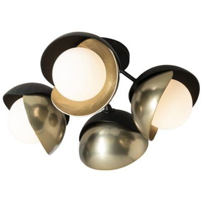 Brooklyn 4-Light Double Shade Semi-Flushmount