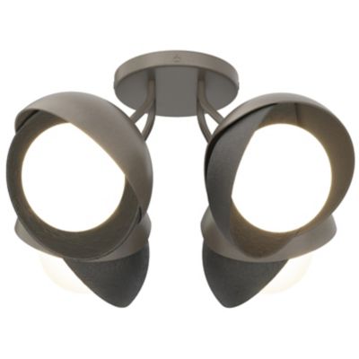 Brooklyn 4-Light Double Shade Semi-Flushmount