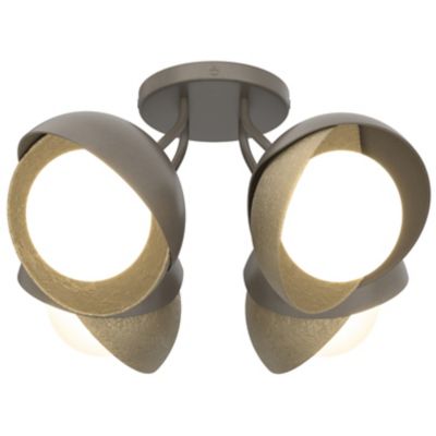 Brooklyn 4-Light Double Shade Semi-Flushmount