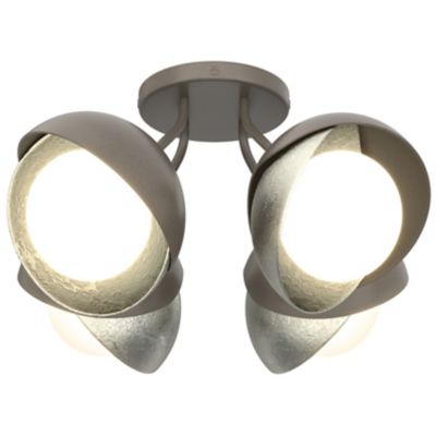 Brooklyn 4-Light Double Shade Semi-Flushmount