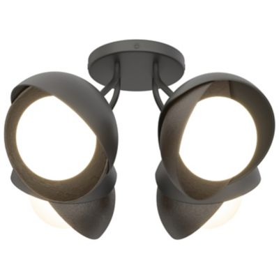 Brooklyn 4-Light Double Shade Semi-Flushmount