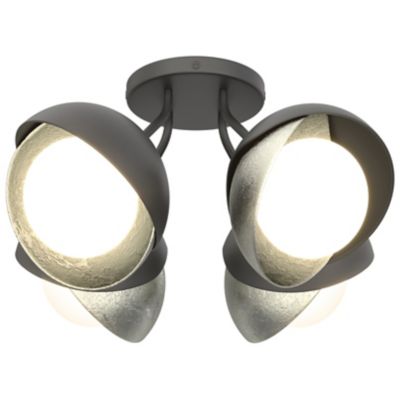 Brooklyn 4-Light Double Shade Semi-Flushmount