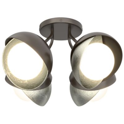Brooklyn 4-Light Double Shade Semi-Flushmount