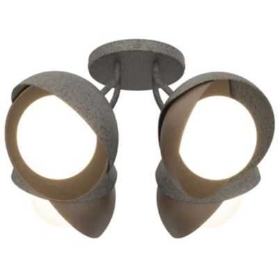 Brooklyn 4-Light Double Shade Semi-Flushmount