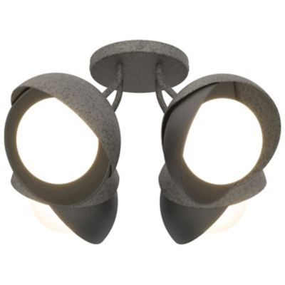 Brooklyn 4-Light Double Shade Semi-Flushmount