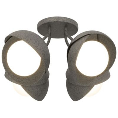 Brooklyn 4-Light Double Shade Semi-Flushmount