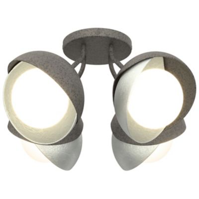 Brooklyn 4-Light Double Shade Semi-Flushmount