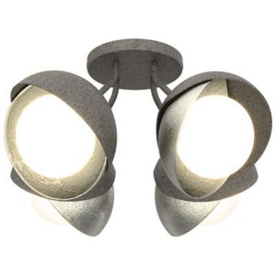 Brooklyn 4-Light Double Shade Semi-Flushmount