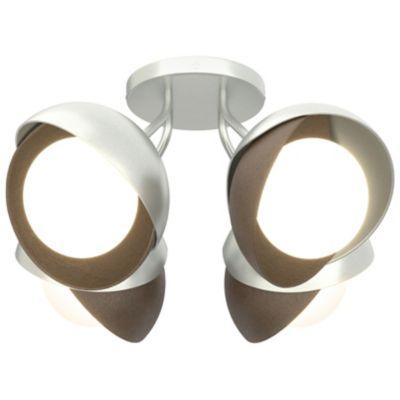 Brooklyn 4-Light Double Shade Semi-Flushmount