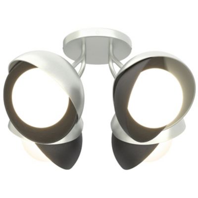 Brooklyn 4-Light Double Shade Semi-Flushmount