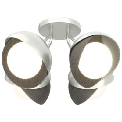 Brooklyn 4-Light Double Shade Semi-Flushmount