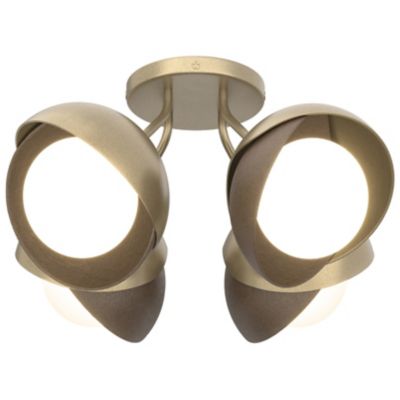 Brooklyn 4-Light Double Shade Semi-Flushmount