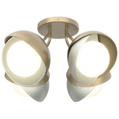 Brooklyn 4-Light Double Shade Semi-Flushmount