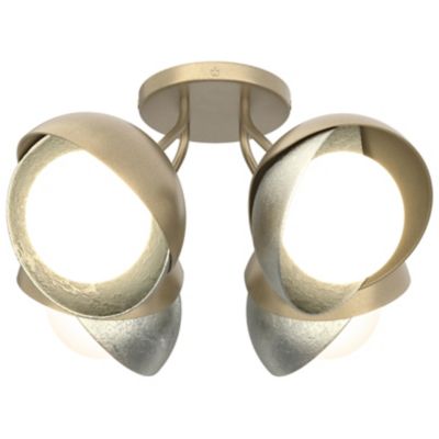 Brooklyn 4-Light Double Shade Semi-Flushmount