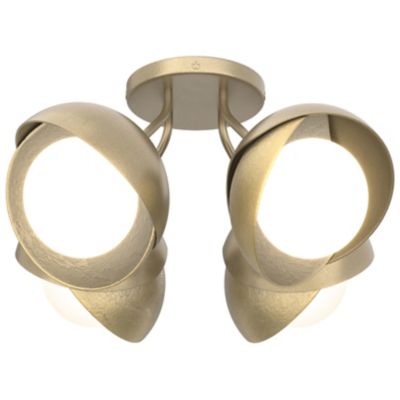 Brooklyn 4-Light Double Shade Semi-Flushmount