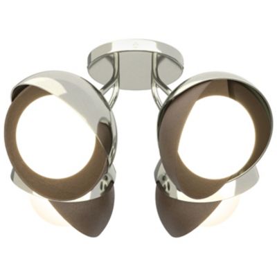 Brooklyn 4-Light Double Shade Semi-Flushmount