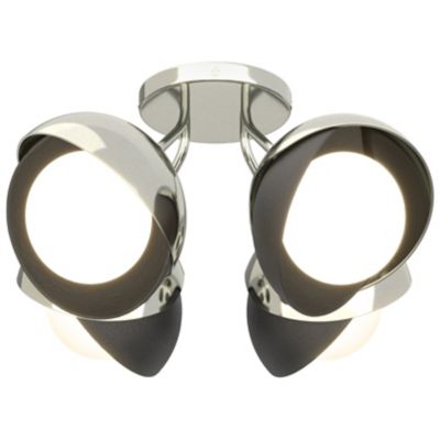 Brooklyn 4-Light Double Shade Semi-Flushmount