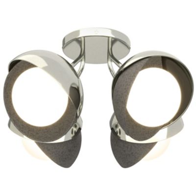 Brooklyn 4-Light Double Shade Semi-Flushmount