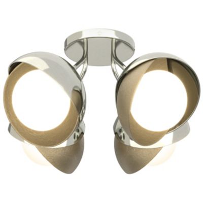 Brooklyn 4-Light Double Shade Semi-Flushmount